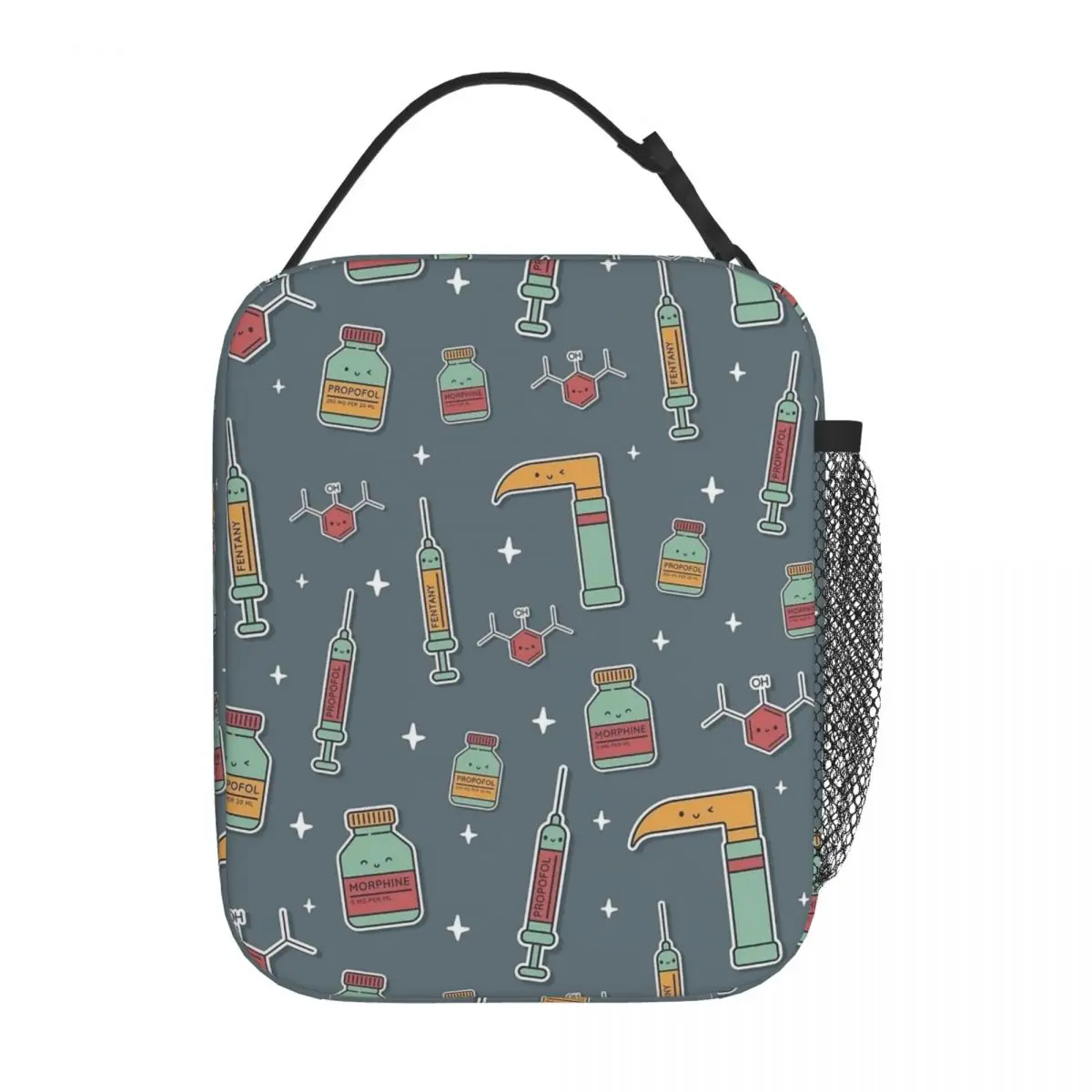 Insulated Lunch Tote Bag Kawaii Anesthesiology Pattern Nurse Product Storage Food Box Thermal Cooler Lunch Box For Work
Insulated Lunch Tote Bag Kawaii Anesthesiology Pattern Nurse Product Storage Food Box Thermal Cooler Lunch Box For Work