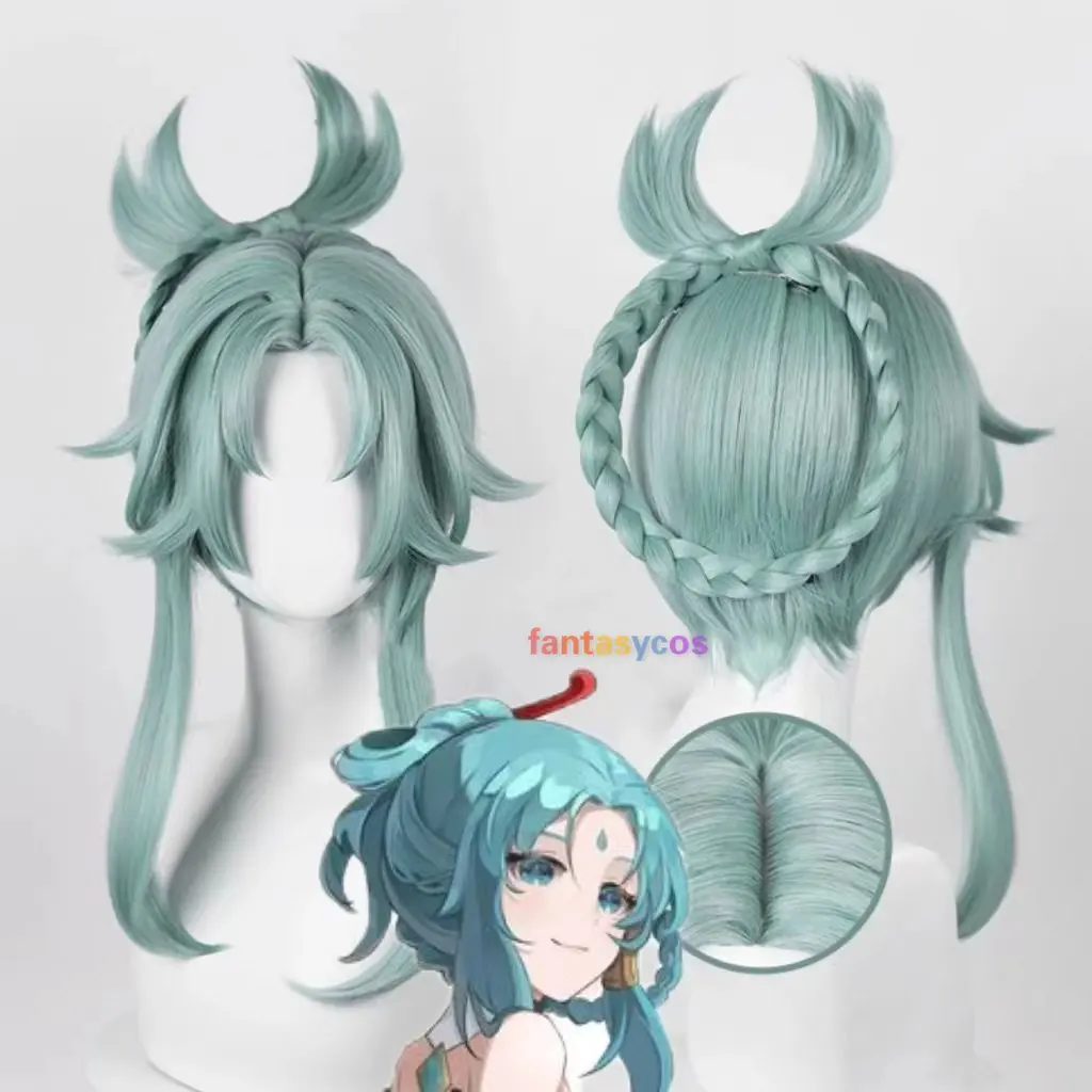 Game Genshin Impact Madame Ping Cosplay Wig Blue Green Grey Mixed Heat Resistant Hair Halloween Role Play Party Wigs + Wig Cap
Game Genshin Impact Madame Ping Cosplay Wig Blue Green Grey Mixed Heat Resistant Hair Halloween Role Play Party Wigs + Wig Cap