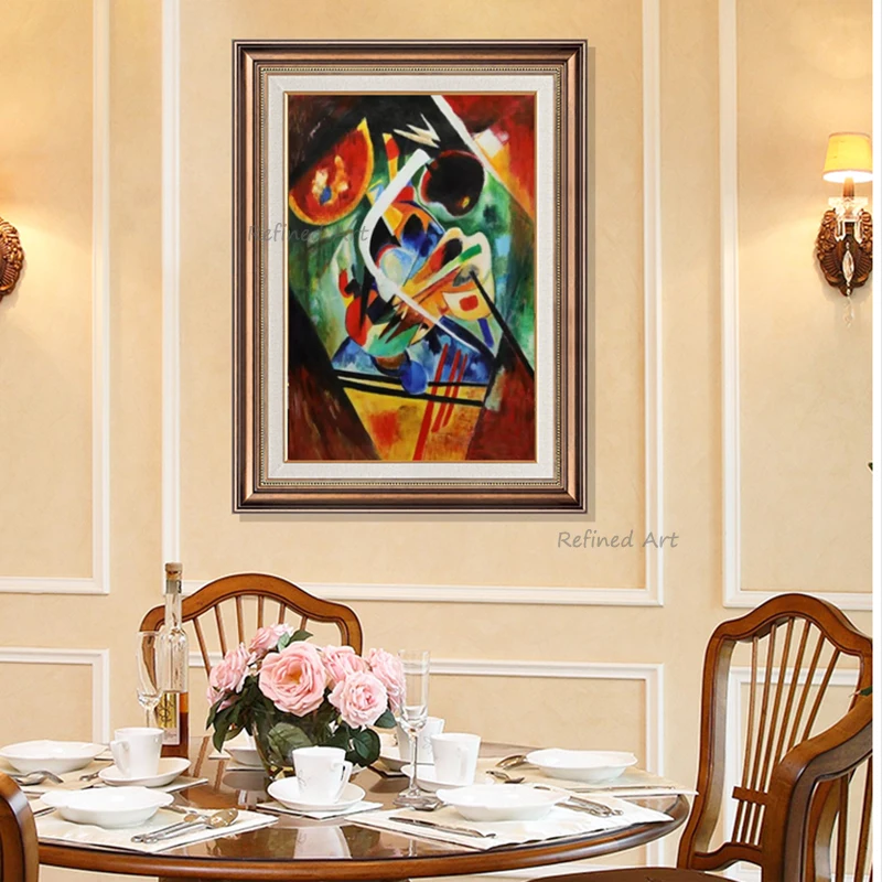 100% Hand Painted Oil Painting Canvas Wassily Kandinsky Abstract Wall Art Home Decor Living Room Bedroom Picture Decoration
100% Hand Painted Oil Painting Canvas Wassily Kandinsky Abstract Wall Art Home Decor Living Room Bedroom Picture Decoration