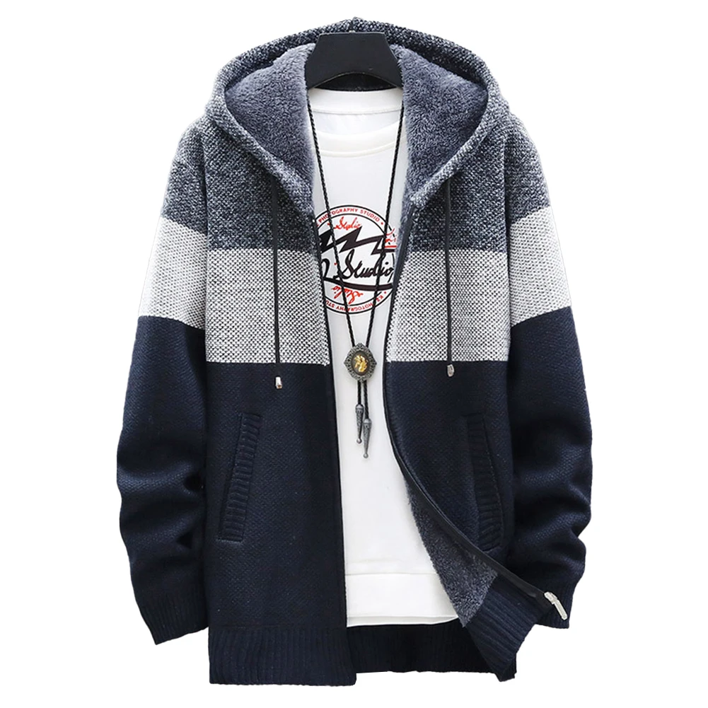 Coat Mens Sweatshirt Leisure Colorblock Winter Fleece Hooded Jacket Knitted Knitwear Long Long Sleeve Male Comfy
Coat Mens Sweatshirt Leisure Colorblock Winter Fleece Hooded Jacket Knitted Knitwear Long Long Sleeve Male Comfy