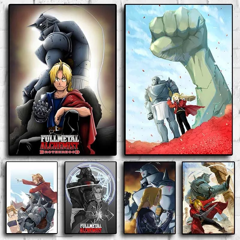 Japanese Classic Anime All Metal Alchemist Poster Comic Wall Decal Decoration Frameless Wall Decal Gift
Japanese Classic Anime All Metal Alchemist Poster Comic Wall Decal Decoration Frameless Wall Decal Gift