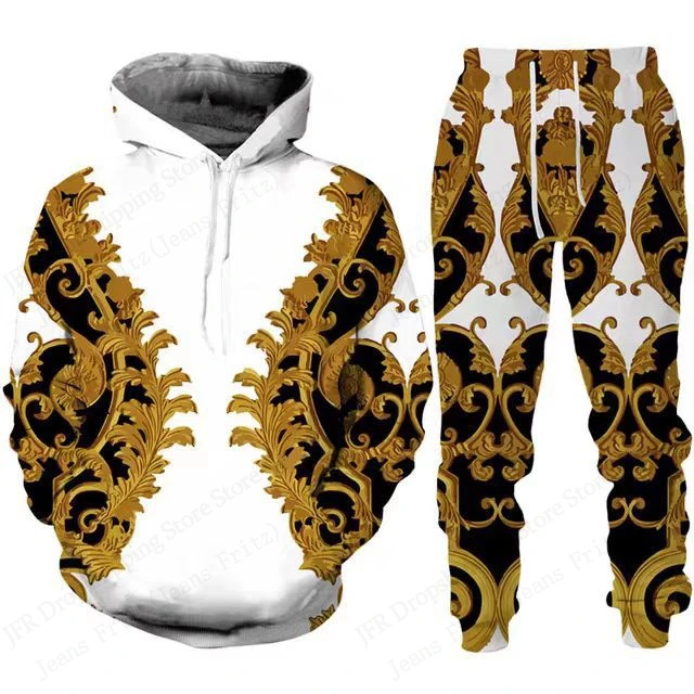 رجل قطعتين هوديي بانت مجموعات الذهبي نمط ثلاثية الأبعاد طباعة مجموعات الرجال النساء موضة هوديي بانت 2 قطعة دعوى ملابس رياضية الراحة رجل قطعتين هوديي بانت مجموعات الذهبي نمط ثلاثية الأبعاد طباعة مجموعات الرجال النساء موضة هوديي بانت 2 قطعة دعوى ملابس رياضية الراحة