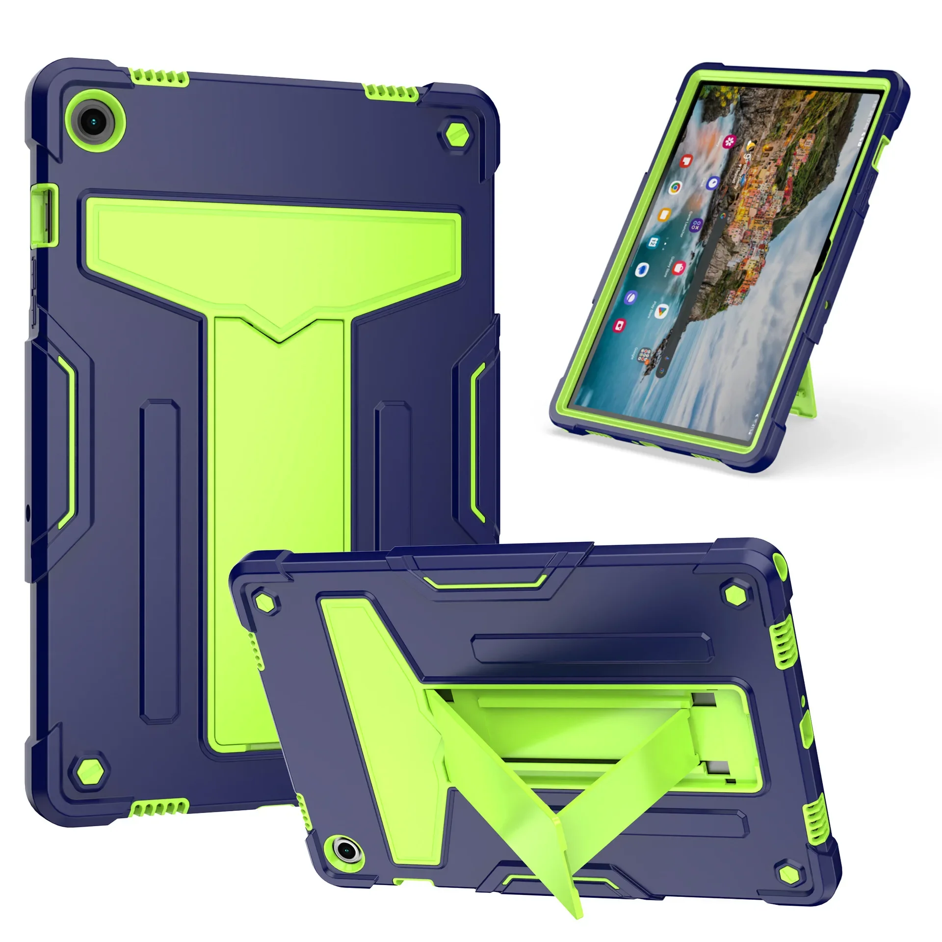 

Kids Case For Samsung Galaxy Tab A9 Plus 11 SM-X210 X216B A9 8.7 SM-X110 Kicktand Tablet Cover Hybrid Shockproof Armor