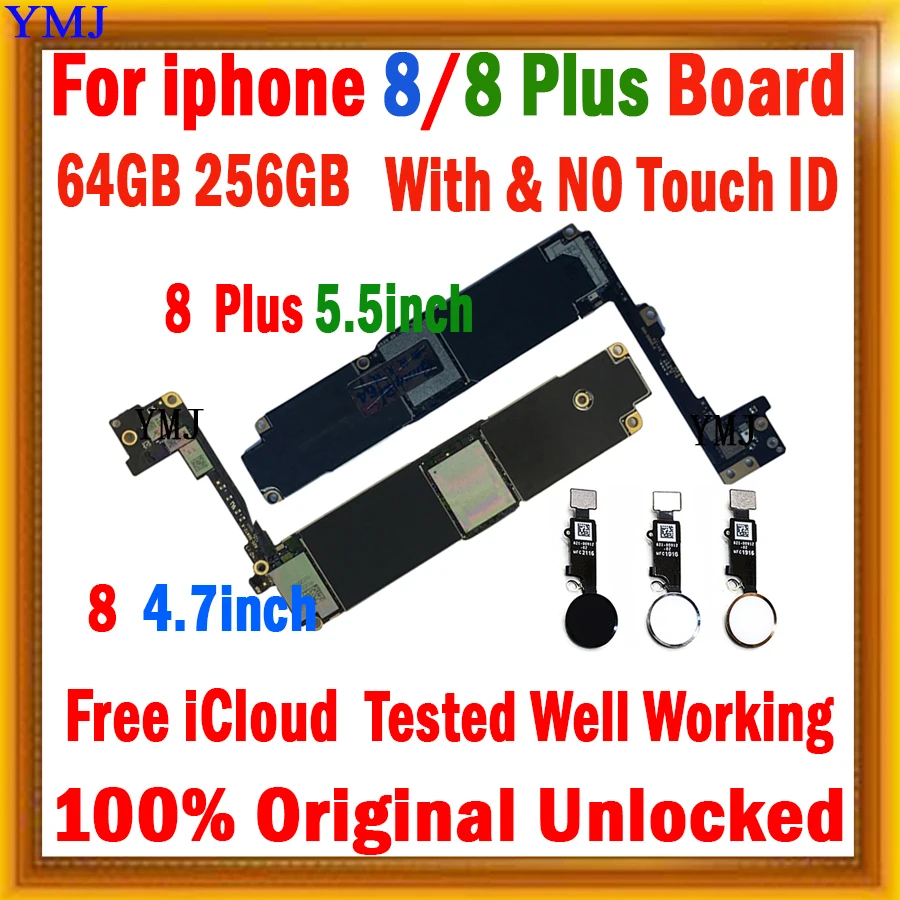 100% оригинальная разблокированная материнская плата для iPhone 8 Plus 5,5 дюйма, 64 ГБ/256 ГБ для iphone 8 Plus, логическая плата с/без Touch ID
100% оригинальная разблокированная материнская плата для iPhone 8 Plus 5,5 дюйма, 64 ГБ/256 ГБ для iphone 8 Plus, логическая плата с/без Touch ID