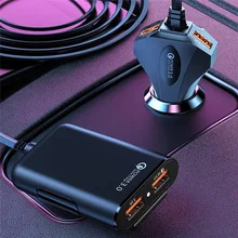 12A QC3. 0 Car Charger Fast Charging One Driven Four 4USB with Cable Multi Port Flash Charging Four Port Car Charging
12A QC3. 0 Car Charger Fast Charging One Driven Four 4USB with Cable Multi Port Flash Charging Four Port Car Charging