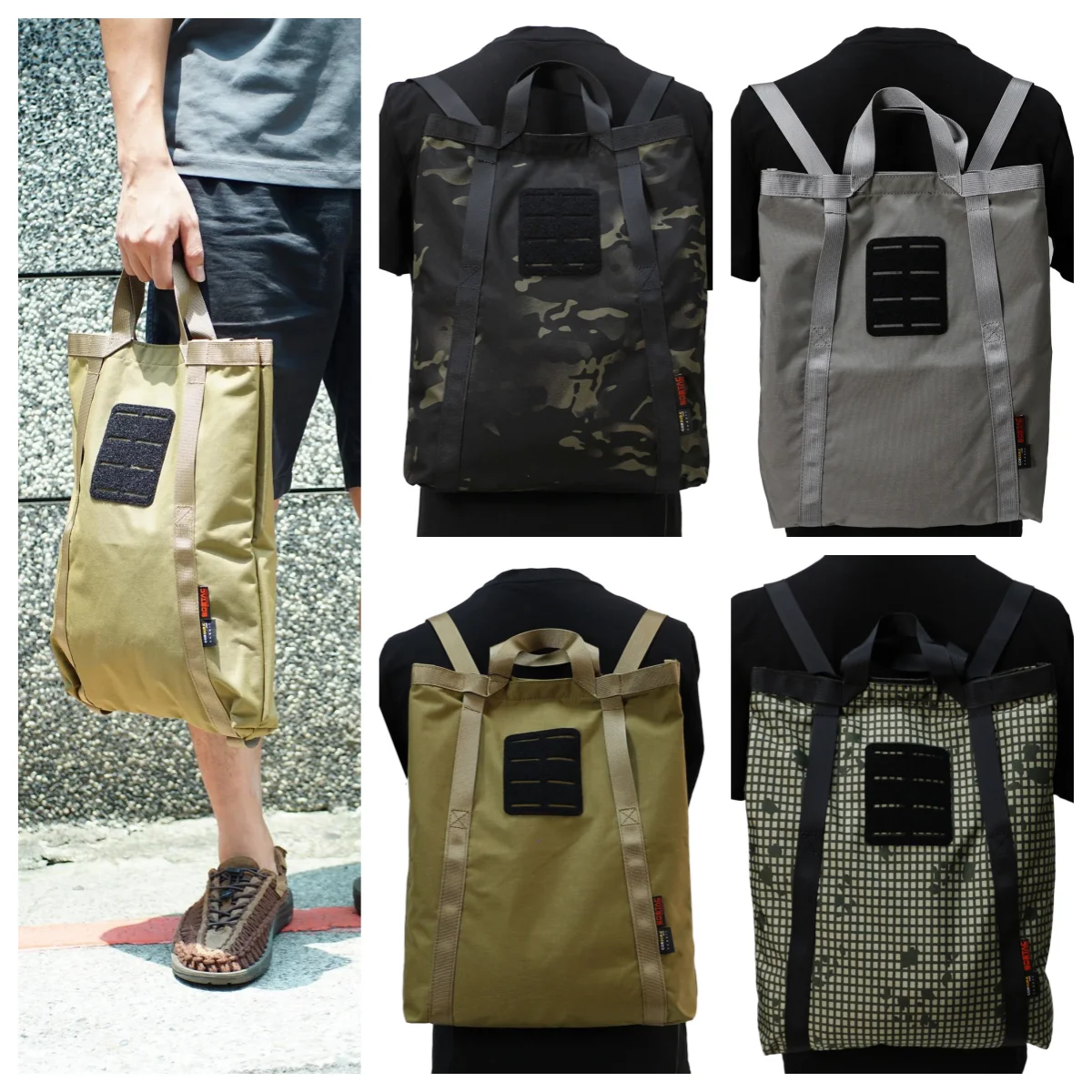 

Tactical Nylon Bag Multifunction MOLLE Shoulders Bag Fashion Shopping Handbag Outdoor Camping Hunting Backpack Lined