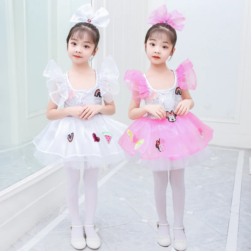 Children Ballet Dance Costumes For Girls Sequins Jazz Dance Dress Kids Modern Dance Performance Dance Girl Stage
Children Ballet Dance Costumes For Girls Sequins Jazz Dance Dress Kids Modern Dance Performance Dance Girl Stage