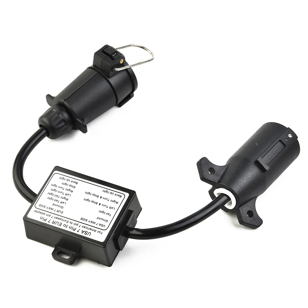 To EU Trailer Light Converter US Vehicle 7-Pole RV Blade Socket To European Trailer EU 7-Pin Round Plug Connector
To EU Trailer Light Converter US Vehicle 7-Pole RV Blade Socket To European Trailer EU 7-Pin Round Plug Connector