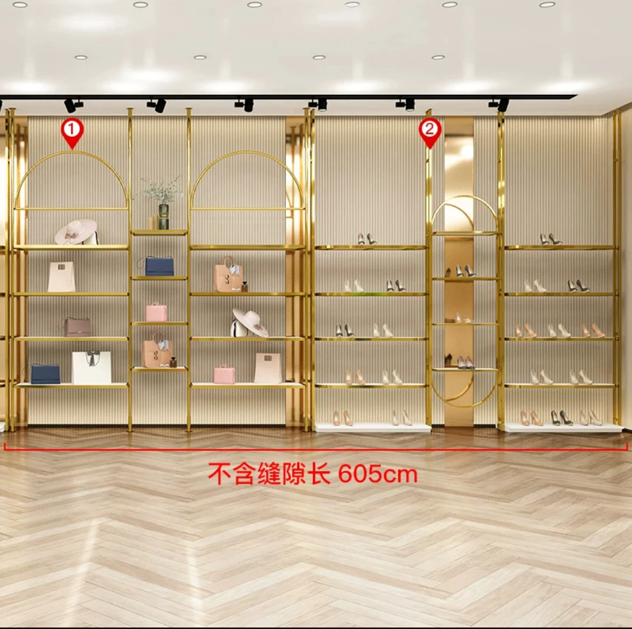 Guyite golen clothing store display rack stainless steel hanger display floor-to-floor women's clothing store clothes rack
Guyite golen clothing store display rack stainless steel hanger display floor-to-floor women's clothing store clothes rack