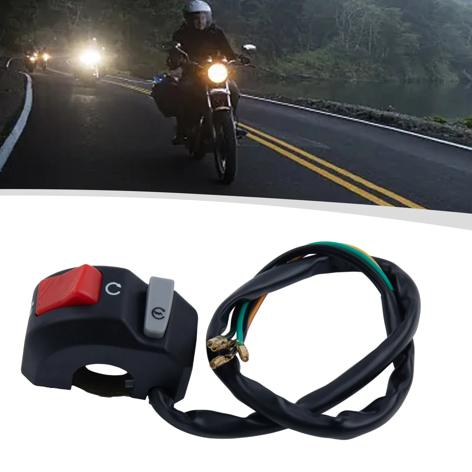 Universal 7/8" Handlebar Design, Can Be Fit On Most Of Motorcycles Latching Action (ON OFF) Button Momentary Action Button
Universal 7/8" Handlebar Design, Can Be Fit On Most Of Motorcycles Latching Action (ON OFF) Button Momentary Action Button