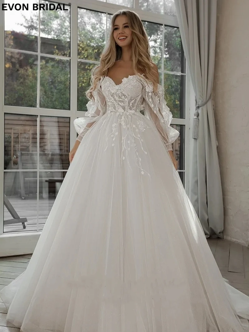 EVON BRIDAL V Neck Spaghetti Straps A Line Wedding Dresses for Women 2024 Appliques Lace Floor Length Backless vestidos de novia
EVON BRIDAL V Neck Spaghetti Straps A Line Wedding Dresses for Women 2024 Appliques Lace Floor Length Backless vestidos de novia