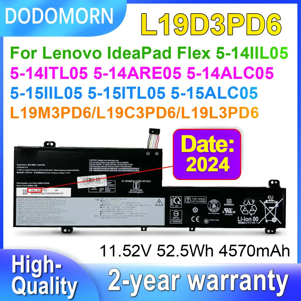 DODOMORN L19D3PD6 для Lenovo IdeaPad Flex 5-14IIL05 14ITL05 14ARE05 14ALC05 15IIL05 15ALC05 Аккумулятор для ноутбука L19C3PD6 L19M3PD6 
DODOMORN L19D3PD6 для Lenovo IdeaPad Flex 5-14IIL05 14ITL05 14ARE05 14ALC05 15IIL05 15ALC05 Аккумулятор для ноутбука L19C3PD6 L19M3PD6