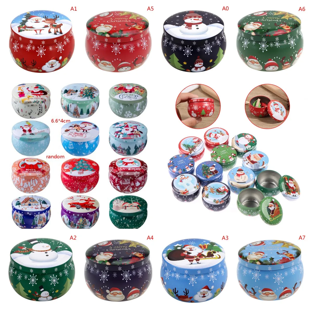 1pc Christmas Scented Candle Tin Jar Portable Travel Wax Empty Box Tea pot Home Decoration Random Cartoon Candle Gift Box
1pc Christmas Scented Candle Tin Jar Portable Travel Wax Empty Box Tea pot Home Decoration Random Cartoon Candle Gift Box