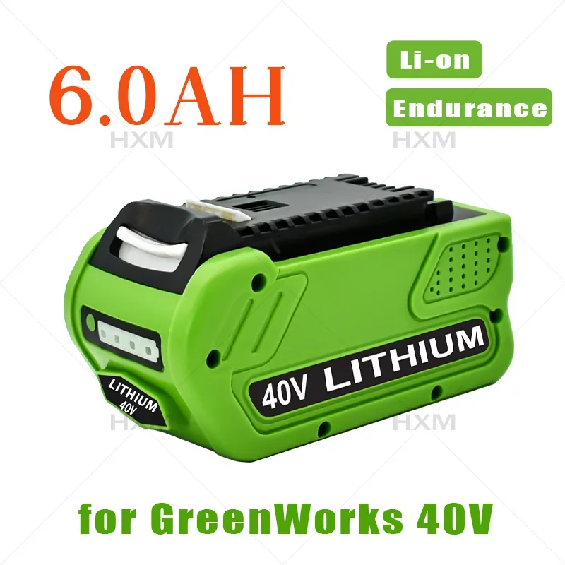 Brand NEW 40V 6000mAh for GreenWorks Li-ion Rechargeable Battery 29462 29472 29282 G-MAX GMAX Lawn Mower Power Tools Battery
Brand NEW 40V 6000mAh for GreenWorks Li-ion Rechargeable Battery 29462 29472 29282 G-MAX GMAX Lawn Mower Power Tools Battery