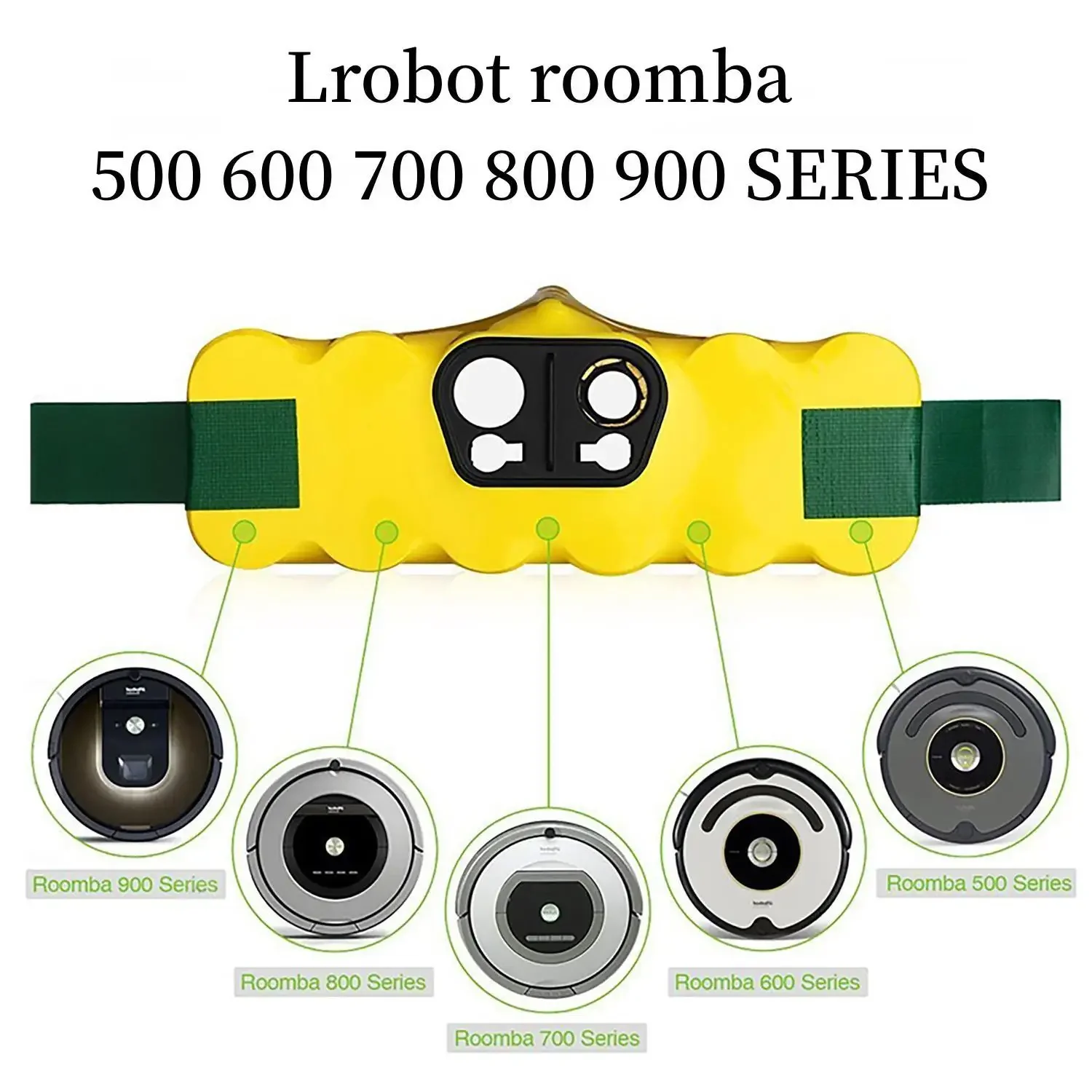 

14.4V iRobot Roomba Battery 5000mAh for 500 600 700 800 900 521 530 531 550 540 545 630 631 760 780 860 Series Vacuum Cleaner