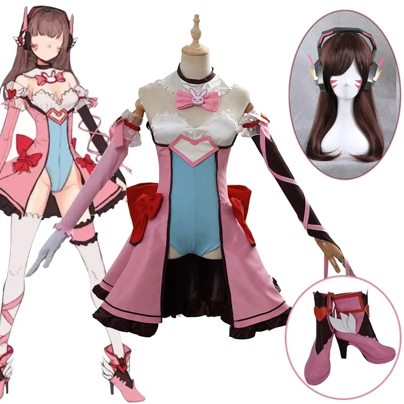 Overwatch OW DVA Cosplay Costumes Role Play Game Uniform And Wig Shoes Halloween Carnival Party For Man Women Girls
Overwatch OW DVA Cosplay Costumes Role Play Game Uniform And Wig Shoes Halloween Carnival Party For Man Women Girls