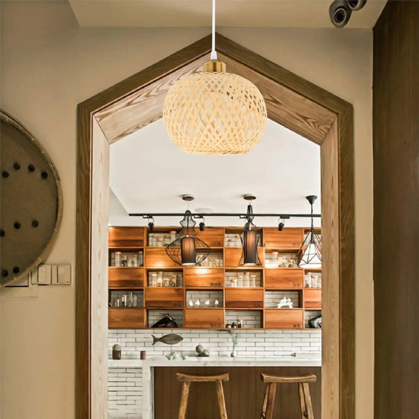 Nordic Style Bamboo Pendant Lampshade Hotel Bar Tea Room Replacement Hanging Chandelier Light Cover Dust-proof
Nordic Style Bamboo Pendant Lampshade Hotel Bar Tea Room Replacement Hanging Chandelier Light Cover Dust-proof