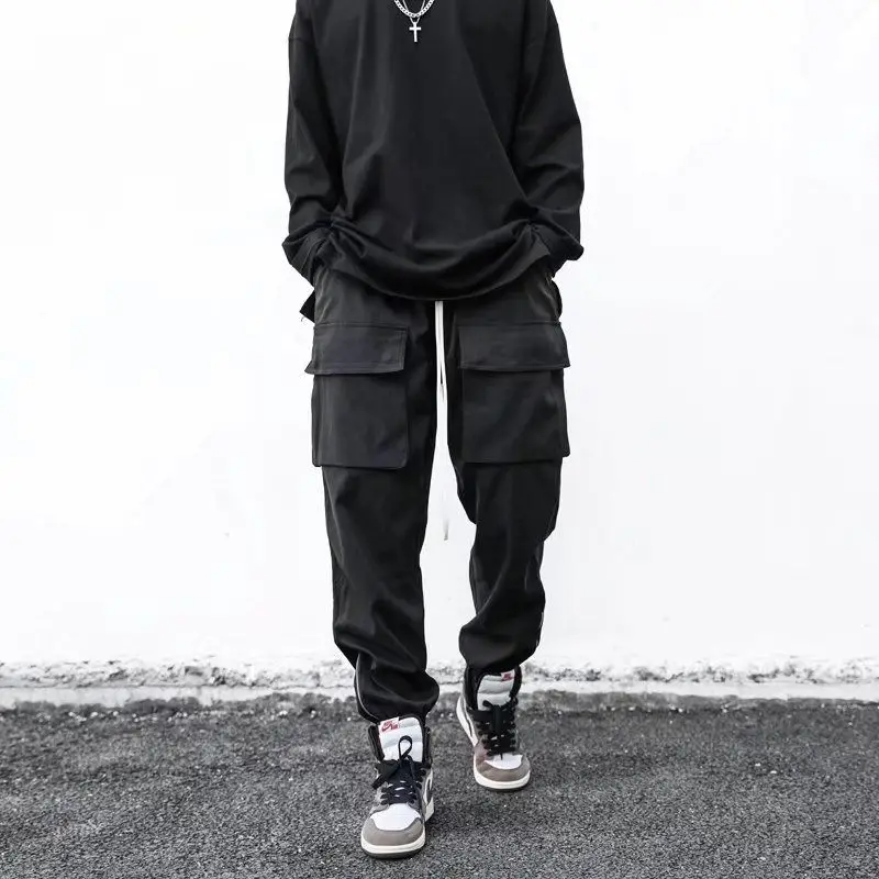 Harajuku Fashion Men Pants Casual Cargo Sweatpants Streetwear Male Baggy Tactical Trousers Black Minimalist Style Men Clothing
Harajuku Fashion Men Pants Casual Cargo Sweatpants Streetwear Male Baggy Tactical Trousers Black Minimalist Style Men Clothing