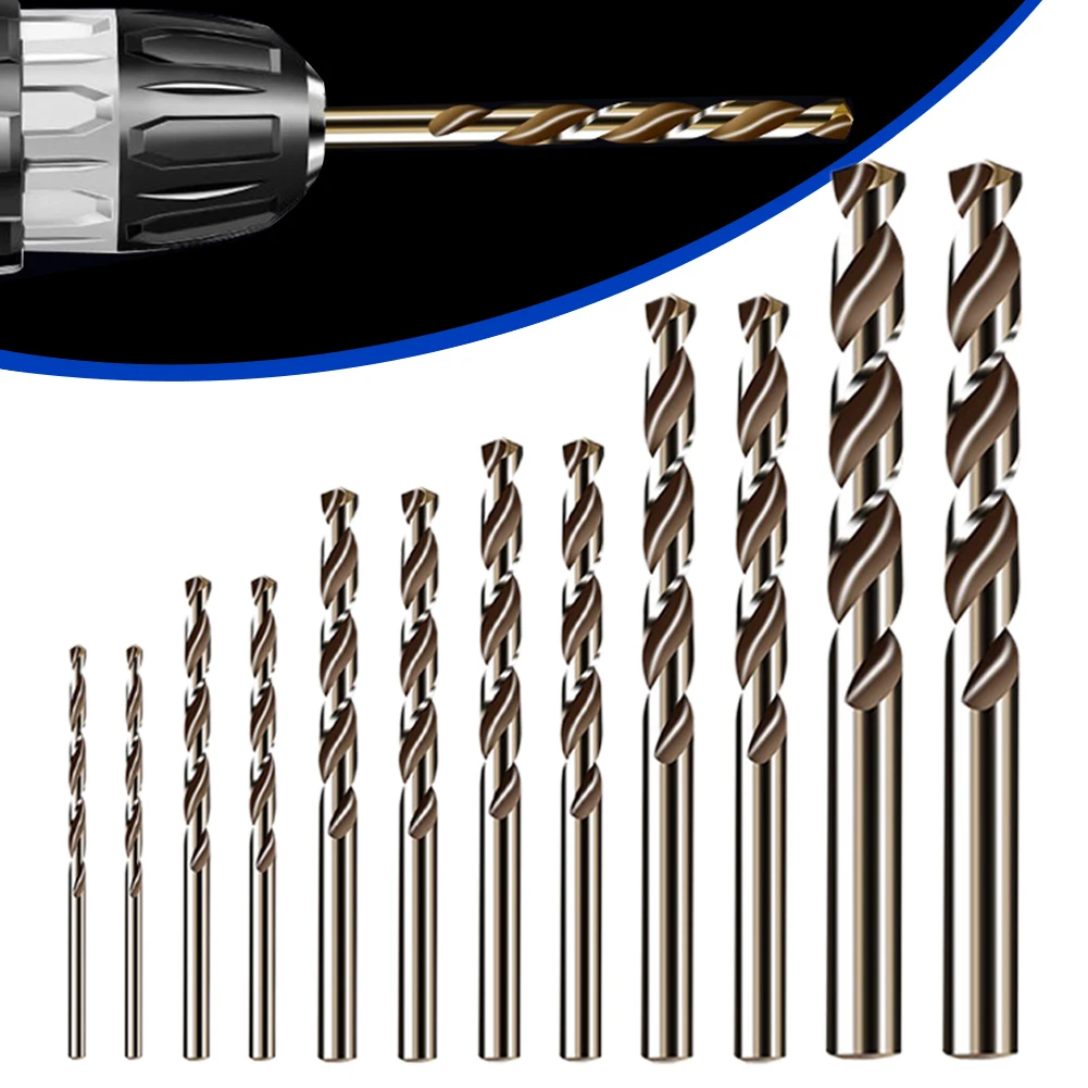 12pcs 1/1.5/2/2.5/3/3.5mm HSS M35 Cobalt Drill Bit For Stainless Steel Wood Drilling Hole Cutter Power Tool Accessories Set
12pcs 1/1.5/2/2.5/3/3.5mm HSS M35 Cobalt Drill Bit For Stainless Steel Wood Drilling Hole Cutter Power Tool Accessories Set