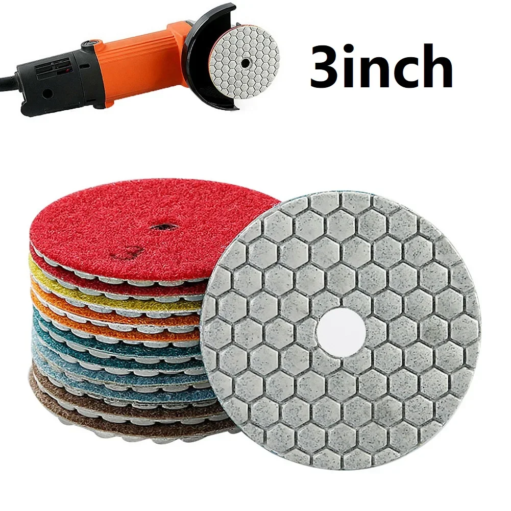 3 Inch 80mm Diamond Dry Polishing Pads Granite Stone Concrete Marble Polishing Disc Tiles Type Sanding Polishing Tools
3 Inch 80mm Diamond Dry Polishing Pads Granite Stone Concrete Marble Polishing Disc Tiles Type Sanding Polishing Tools