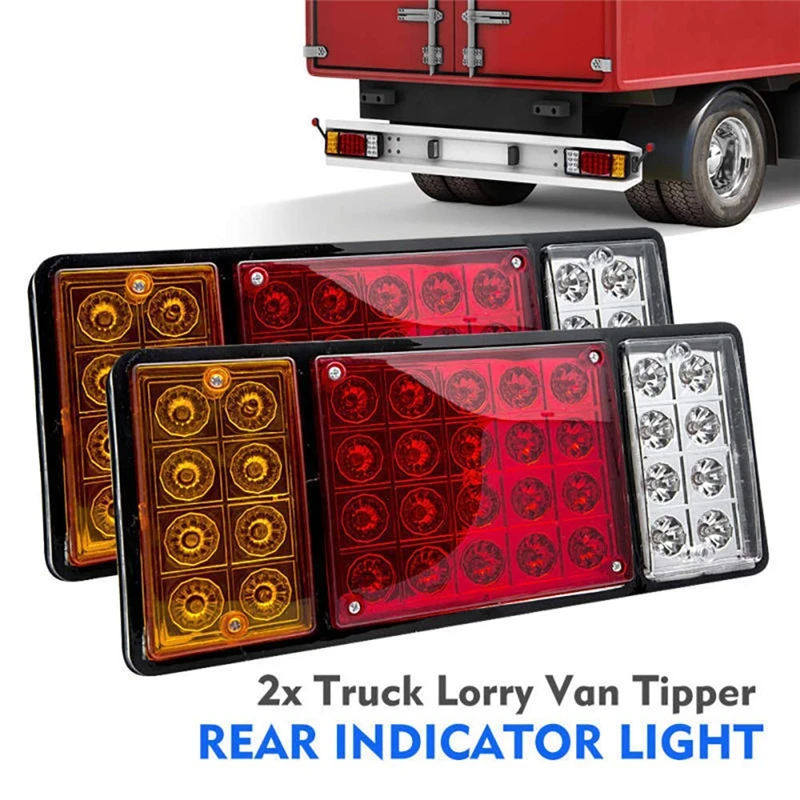 2Pcs 12V 36LED Rear Tail Light Brake Stop Indicator Lamp Trailer Truck Van Caravan Led Lights 
2Pcs 12V 36LED Rear Tail Light Brake Stop Indicator Lamp Trailer Truck Van Caravan Led Lights