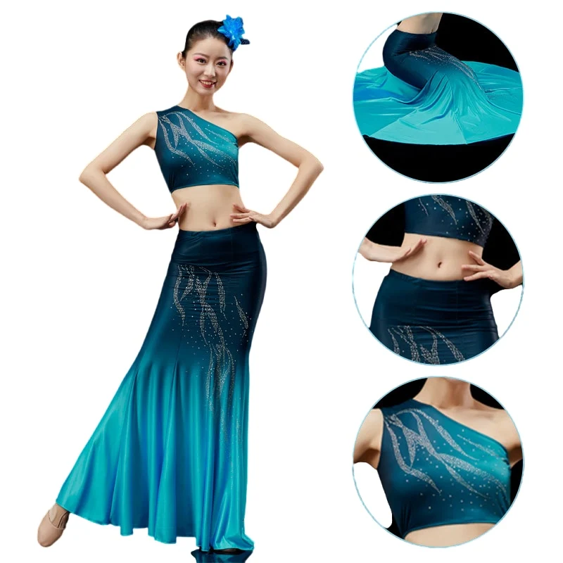 Adult And Children Dai Dance Performance Costume Dance Costume Female Dance Skirt Peacock Dance Fishtail Skirt
Adult And Children Dai Dance Performance Costume Dance Costume Female Dance Skirt Peacock Dance Fishtail Skirt