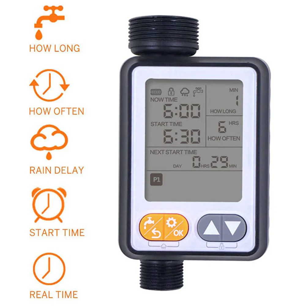 Digital Garden Irrigation Controller Automatic IRRIG System Garden Water Timer With Rain Sensor Adjustable Irrigation Controller
Digital Garden Irrigation Controller Automatic IRRIG System Garden Water Timer With Rain Sensor Adjustable Irrigation Controller
