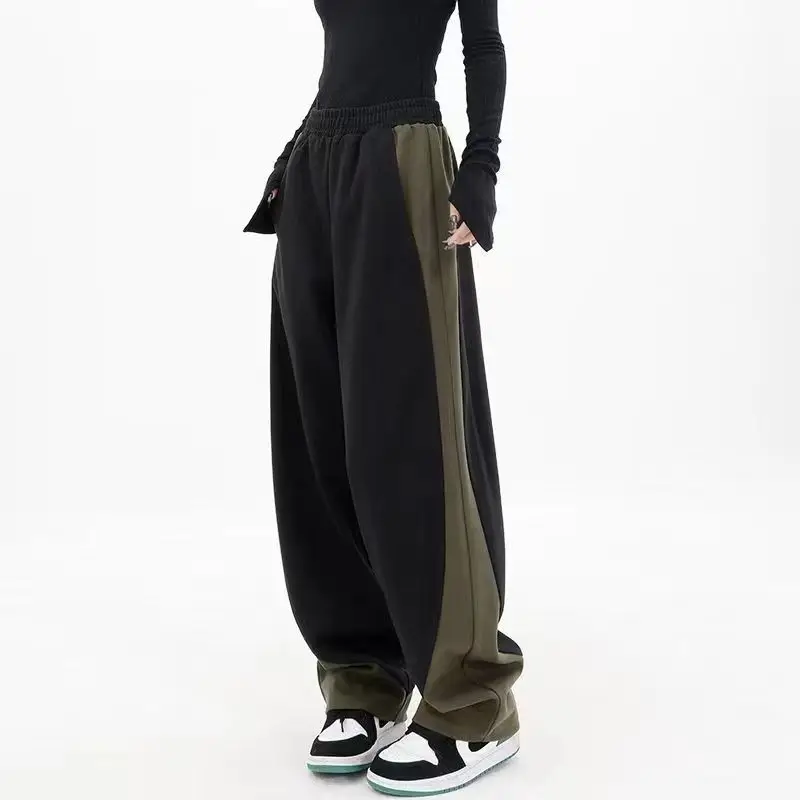 Stitching Sweatpants Women's Spring Banana Pants Loose Wide-leg Pant Harem Trouser 2023 Fashion Casual Female Streetwear
Stitching Sweatpants Women's Spring Banana Pants Loose Wide-leg Pant Harem Trouser 2023 Fashion Casual Female Streetwear