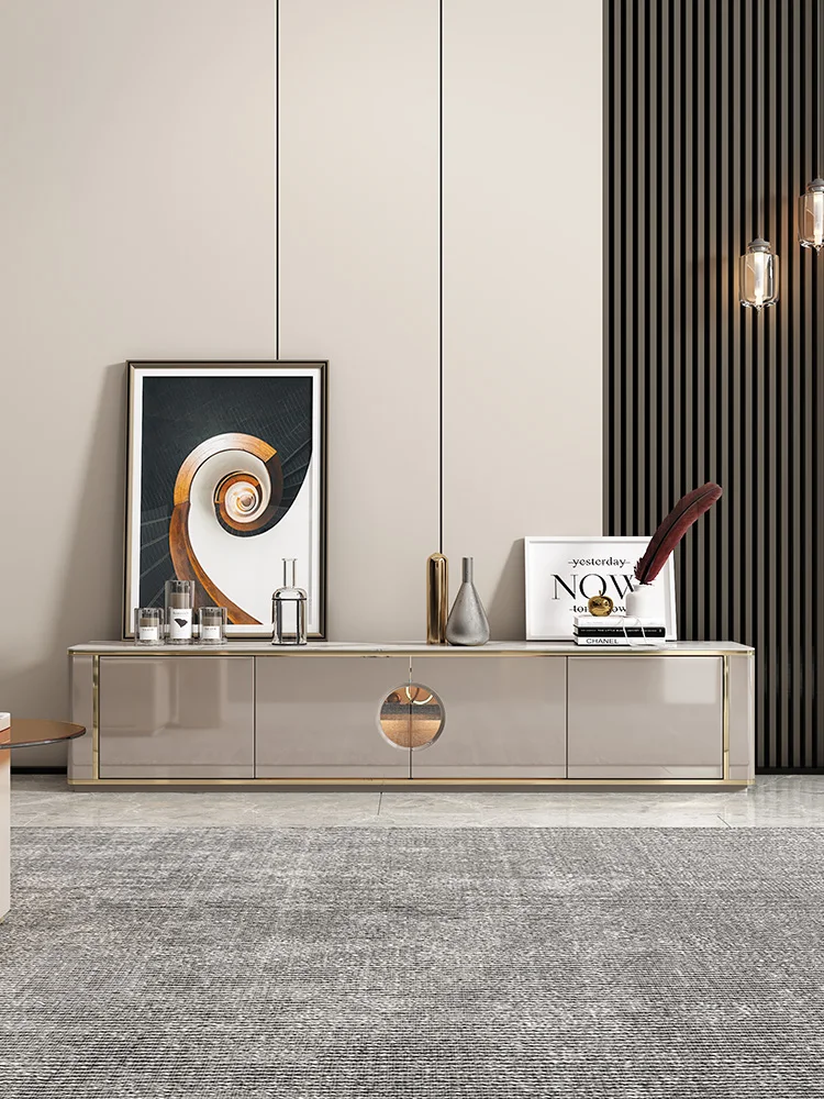 Italian luxury rock TV cabinet coffee table combination living room champagne floor cabinet wall cabinet
Italian luxury rock TV cabinet coffee table combination living room champagne floor cabinet wall cabinet