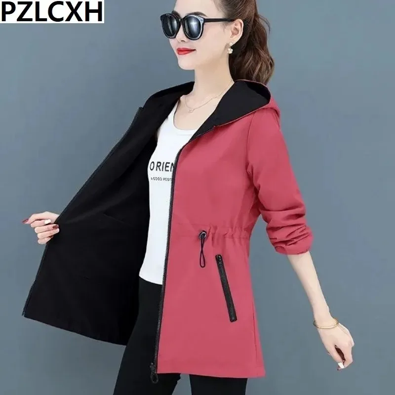 Autumn Women Jacket Double Sided 2023 New Windbreaker Female Sleeve Jackets Fashion Hooded Casual Coat Loose Long Outerwear
Autumn Women Jacket Double Sided 2023 New Windbreaker Female Sleeve Jackets Fashion Hooded Casual Coat Loose Long Outerwear