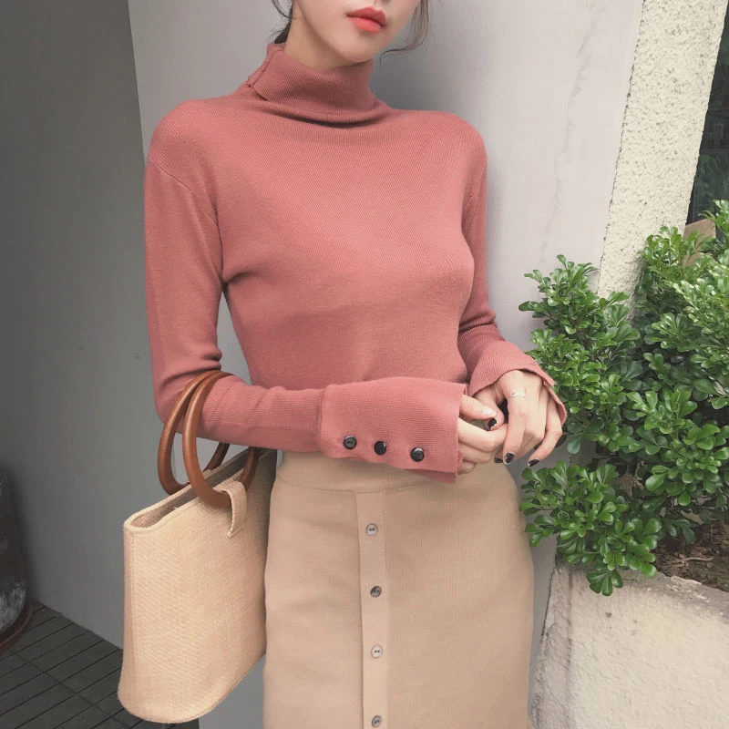 Biyaby Korean Chic Knitted Sweaters Women 2023 Turtleneck Cuff Button Long Sleeve Jumper Tops Woman Simple Basic Solid Knitwear
Biyaby Korean Chic Knitted Sweaters Women 2023 Turtleneck Cuff Button Long Sleeve Jumper Tops Woman Simple Basic Solid Knitwear