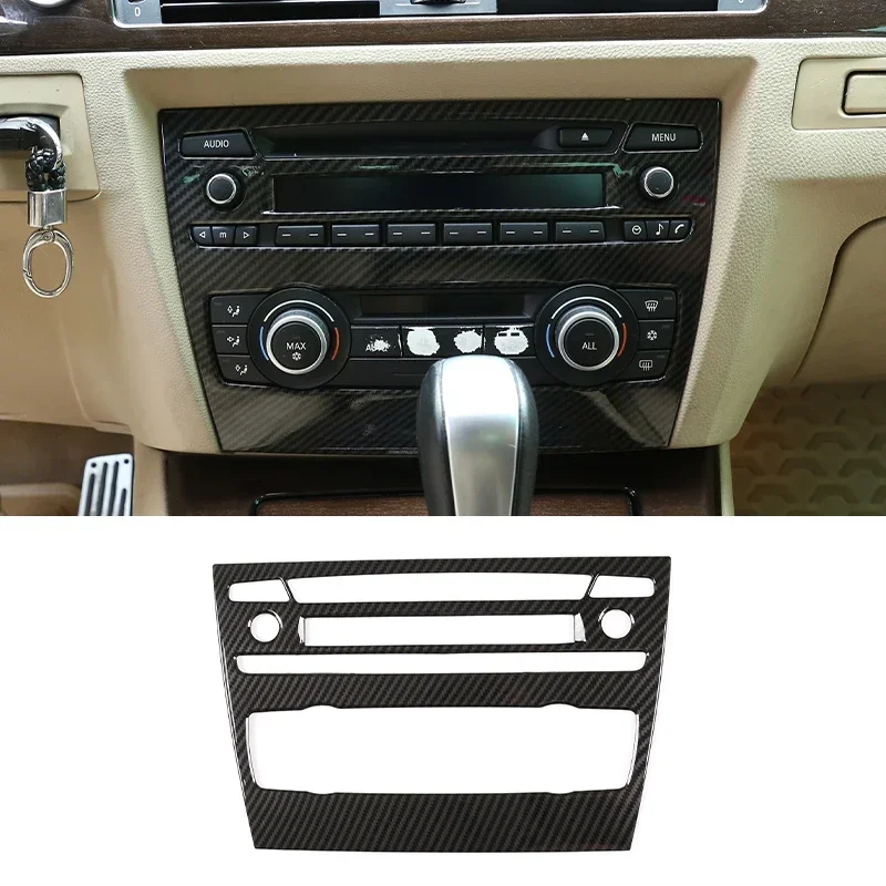 

For BMW 3 Series E90 2005-2012 Car ABS Central Control Air Conditioning Volume Adjustment CD Panel Frame Covers Car Accessories