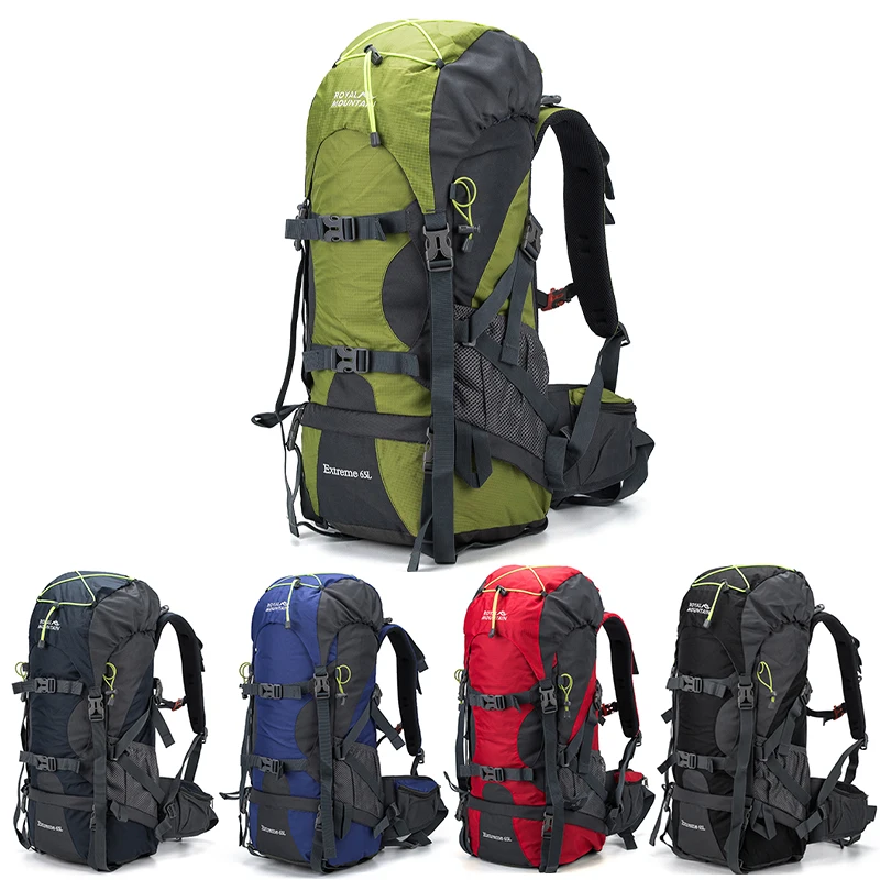 

65L Camping Backpack Travel Sport Large Capacity Climbing Mountaineering Trekking Outdoor Casual Rucksack Hiking Shoulder Bag