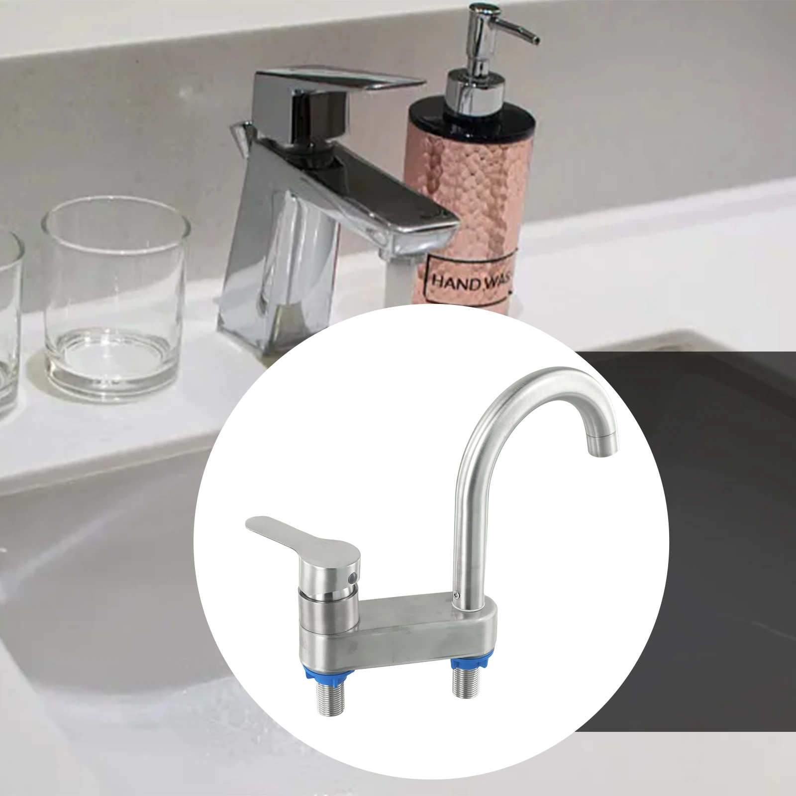 Wear resistant 304 Stainless Steel Basin Faucet anti corrosion Cold and Hot Mixer Tap with Single Handle for practical use
Wear resistant 304 Stainless Steel Basin Faucet anti corrosion Cold and Hot Mixer Tap with Single Handle for practical use