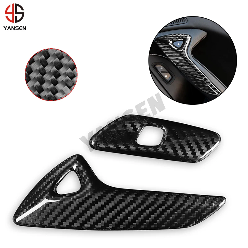 Real Carbon Fiber Car Interior Door Handle Button Frame Cover Trim For Chevrolet Corvette C7 ZR1 Z06 Auto Accessories
Real Carbon Fiber Car Interior Door Handle Button Frame Cover Trim For Chevrolet Corvette C7 ZR1 Z06 Auto Accessories