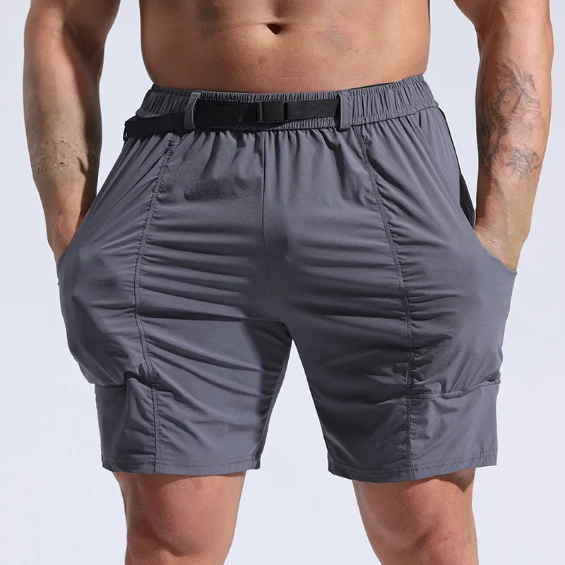 

Men's athletic shorts Loose men's slacks Quarter pants multi-pocket cargo pants Beach pants