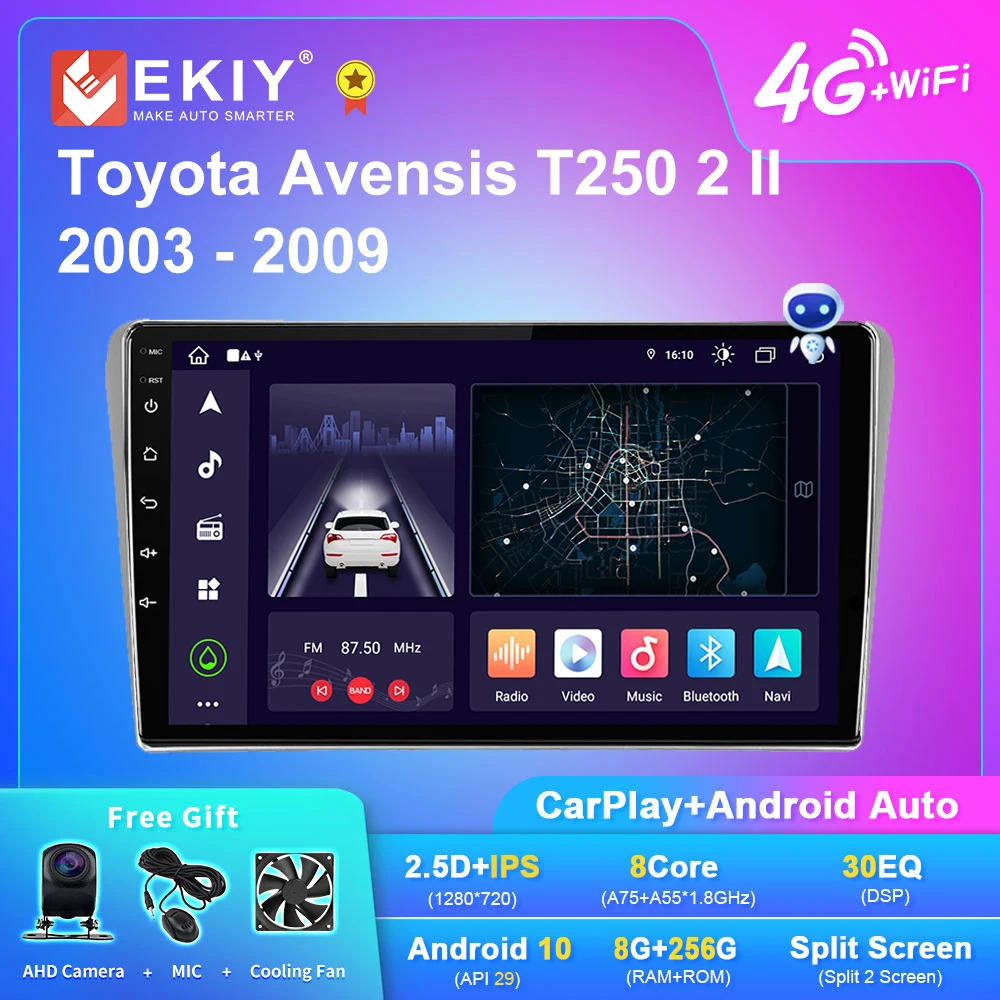 EKIY X7 Android Car Radio For Toyota Avensis T250 2 II 2003 - 2009 Multimedia Player Stereo Carplay Auto Blu-ray IPS No 2Din DVD
EKIY X7 Android Car Radio For Toyota Avensis T250 2 II 2003 - 2009 Multimedia Player Stereo Carplay Auto Blu-ray IPS No 2Din DVD