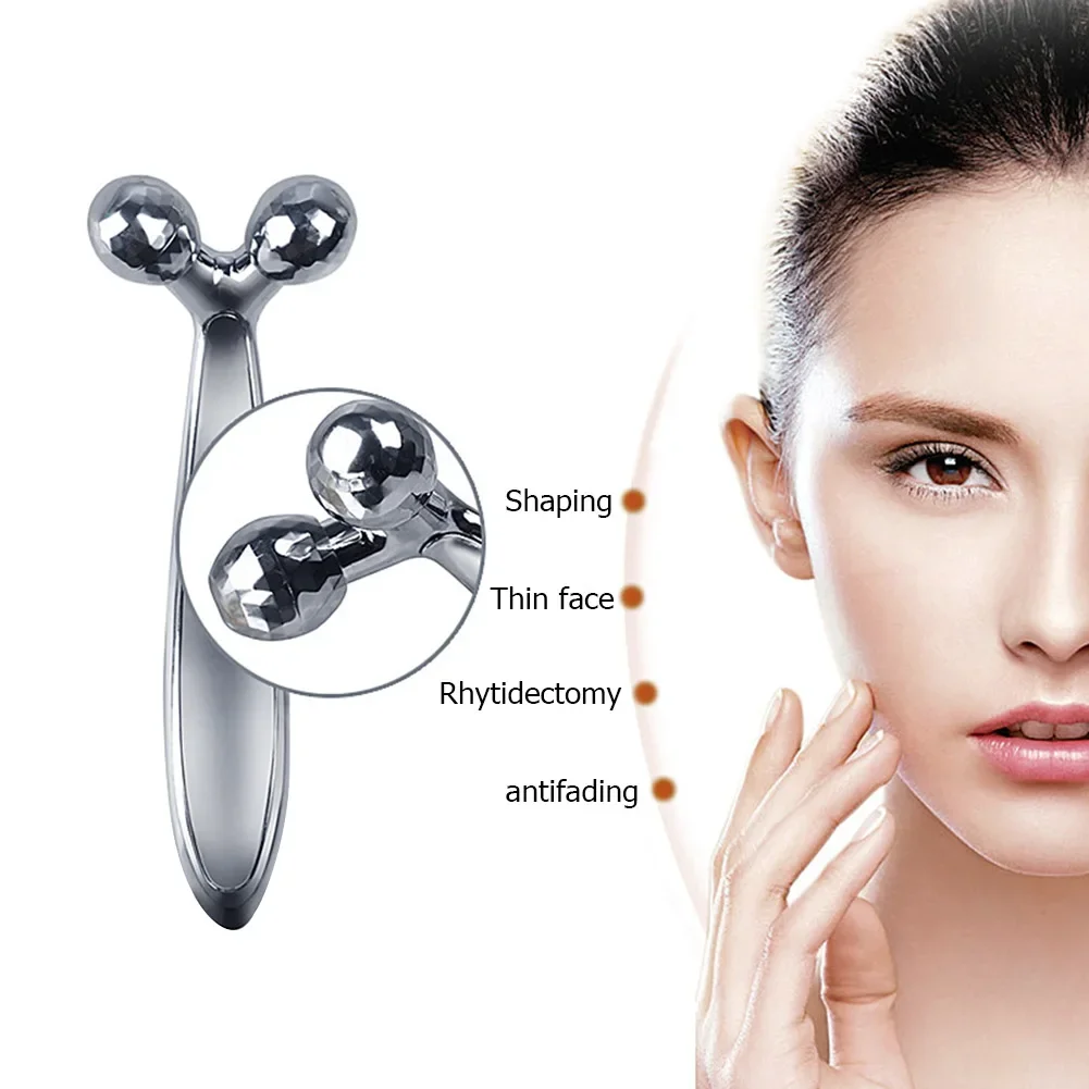 

Face Massager Lift Face 3D Roller Massager Thin Body Massage Tool Y Shape Massagers Skin Care Tools Neck Massager 360 Rotate