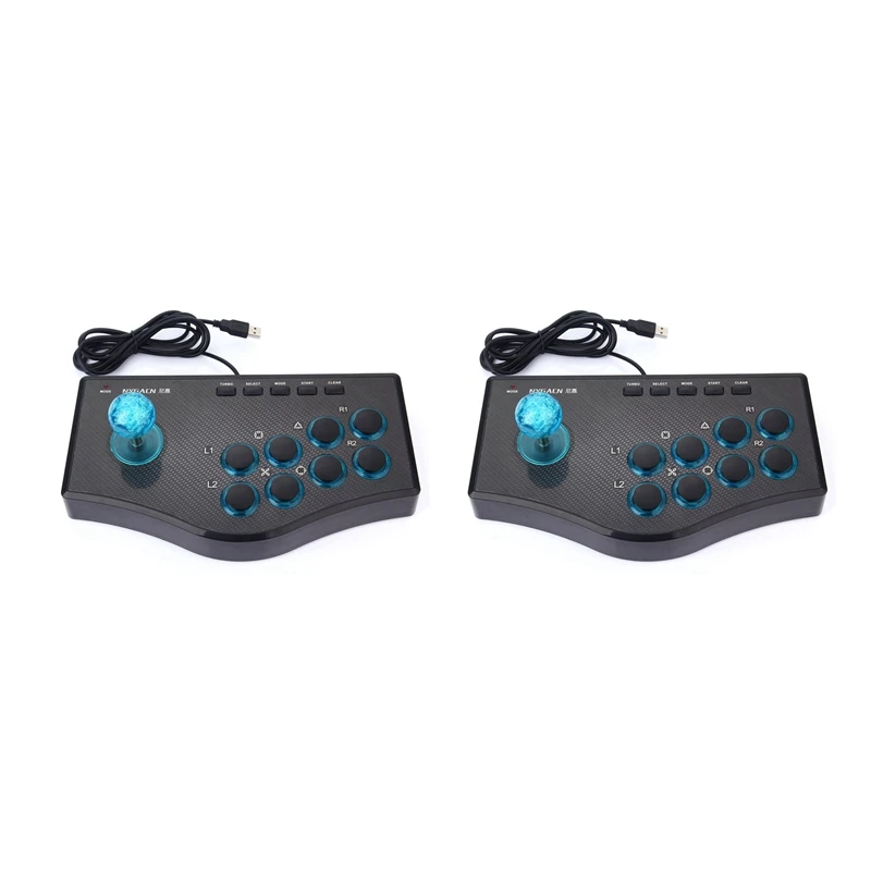 

Top 2X Wired Game Controller Game Rocker USB Arcade Joystick USBF Stick For PS3 Computer PC Gamepad Gaming Console