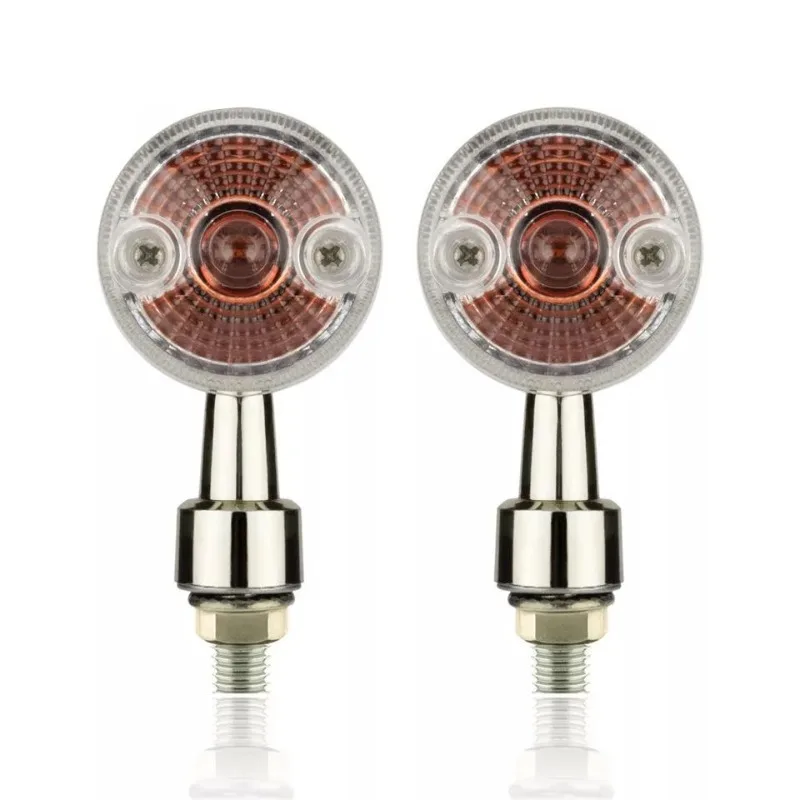 2PCS Universal Motorcycle Turn Signal Lights 12V Retro Round Indicator Lamp Amber Flashers Moto Accessoreies for Kawasaki Suzuki
2PCS Universal Motorcycle Turn Signal Lights 12V Retro Round Indicator Lamp Amber Flashers Moto Accessoreies for Kawasaki Suzuki