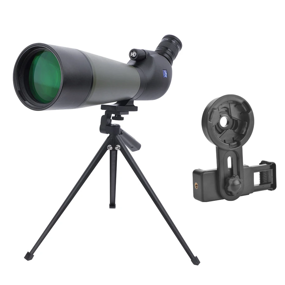 

20-60X80 HD Spotting Scope Zoom Monocular BAK4 FMC Professional Waterproof Telescope for Target Shooting Hunting Bird Watching