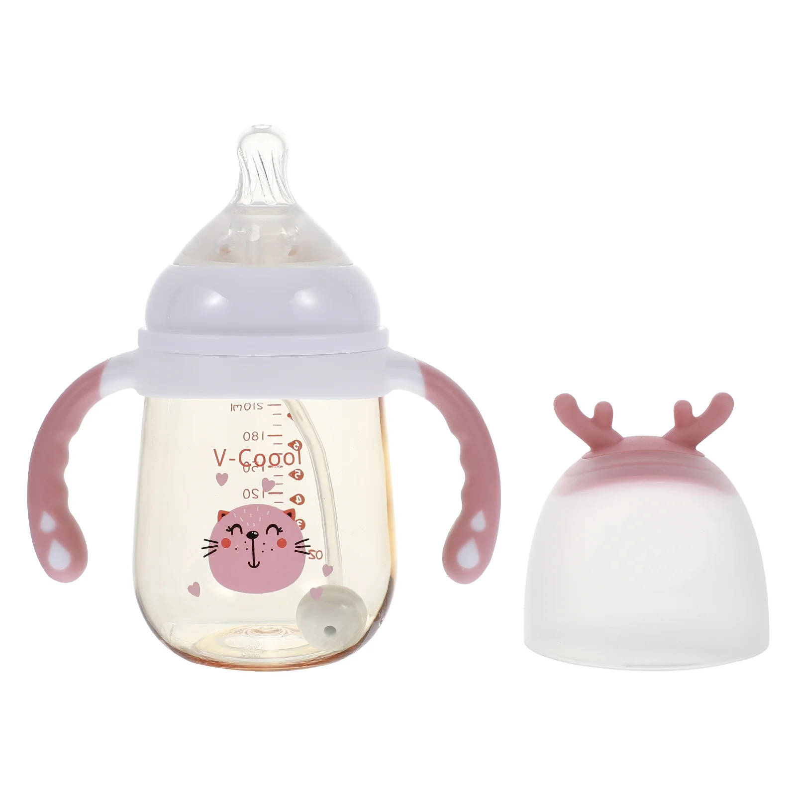 

Бутылочка для кормления, Детская Соска-пустышка для новорожденных, кормушка с защитой от падения и широким горлом для младенцев