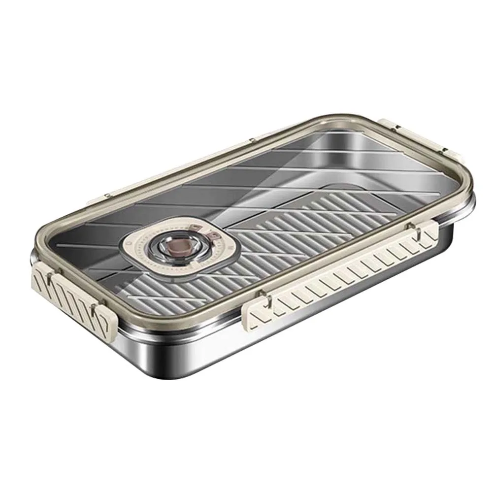 Portable Stainless Steel Food Storage Box Leakproof Container for Picnic Traveling Family Car Trips Fresh Keeping
Portable Stainless Steel Food Storage Box Leakproof Container for Picnic Traveling Family Car Trips Fresh Keeping