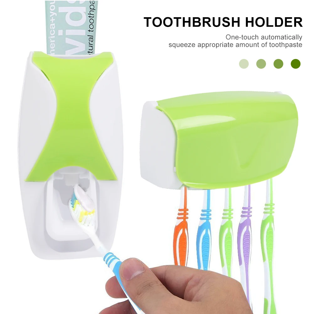 Automatic Toothpaste Dispenser Wall Mounted Toothbrush Holder Toothbrush Toothpaste Storage Shelf For Home Bathroom Organization
Automatic Toothpaste Dispenser Wall Mounted Toothbrush Holder Toothbrush Toothpaste Storage Shelf For Home Bathroom Organization