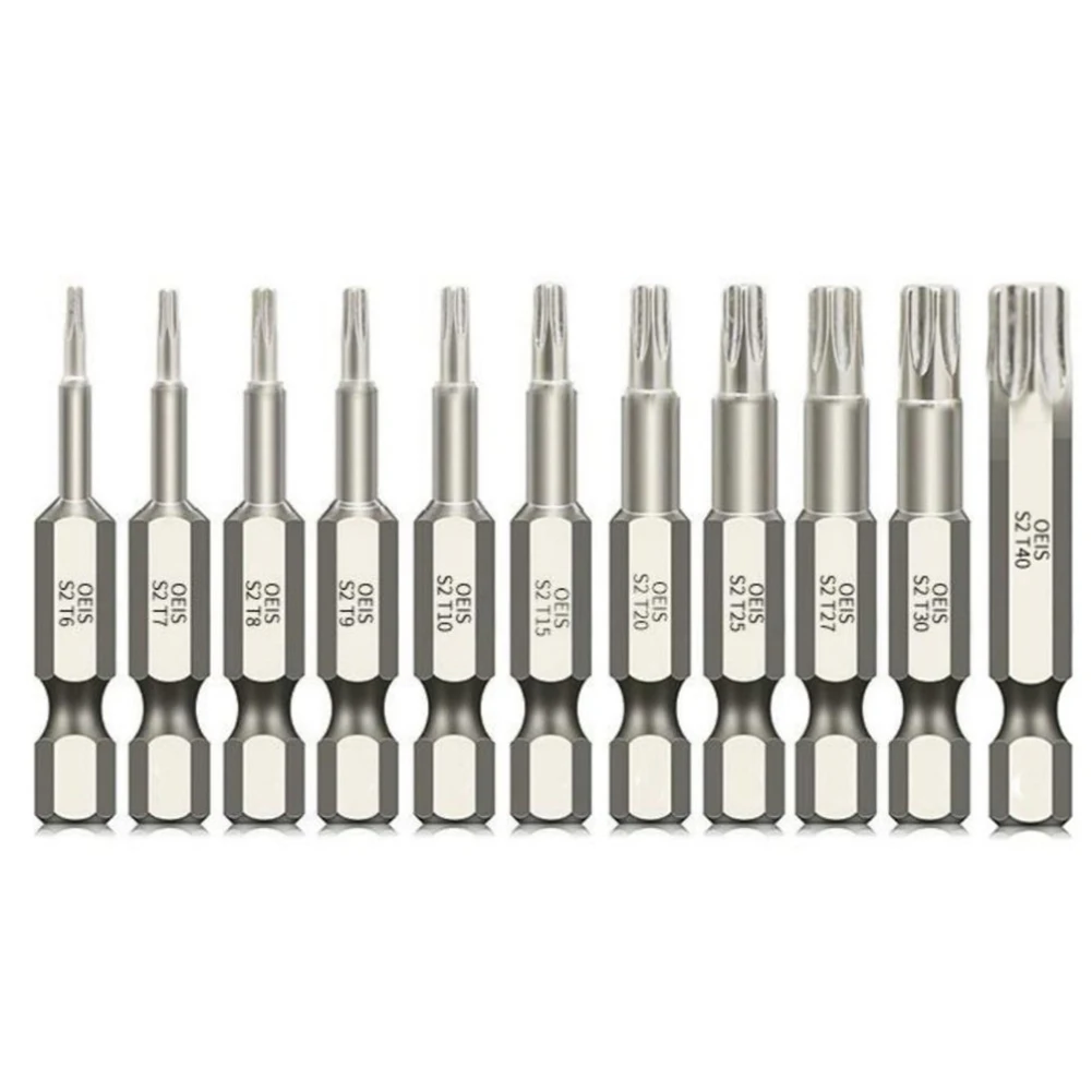 

1 Set 50/75/100mm Screwdriver Bit Set Steel 1/4 Handle Hexagonal Plum Blossom Bit Head Six-Star Screw Driver Tool