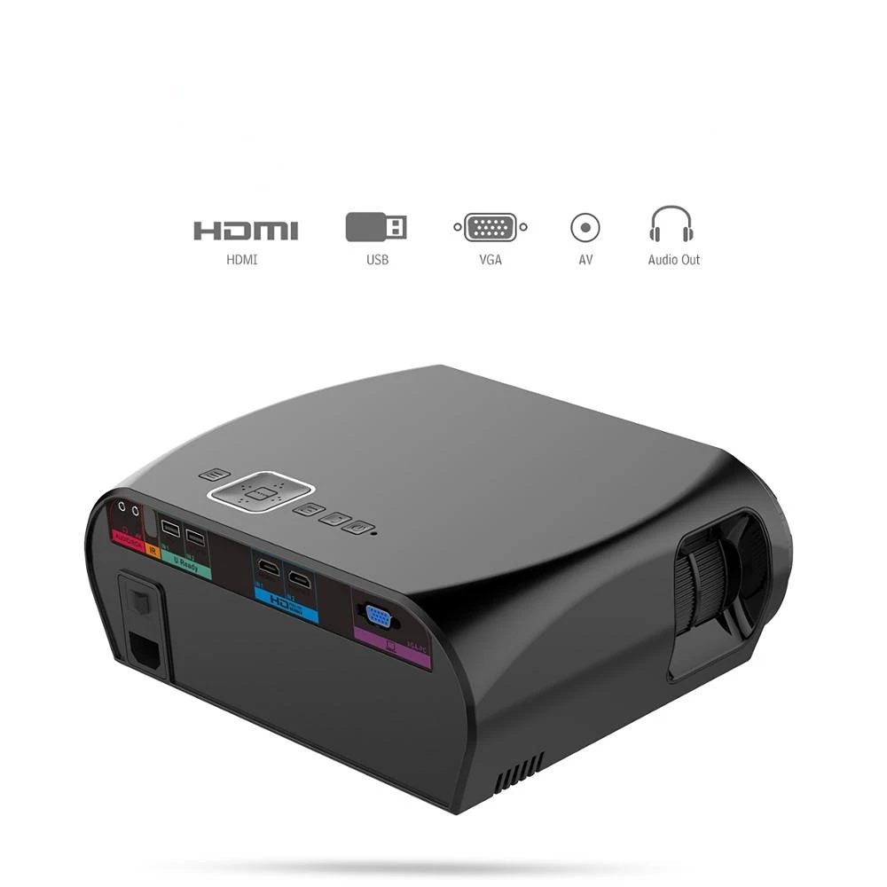 1280x800 Pixels Portable Customized Logo Mini LED Projector Full HD
1280x800 Pixels Portable Customized Logo Mini LED Projector Full HD