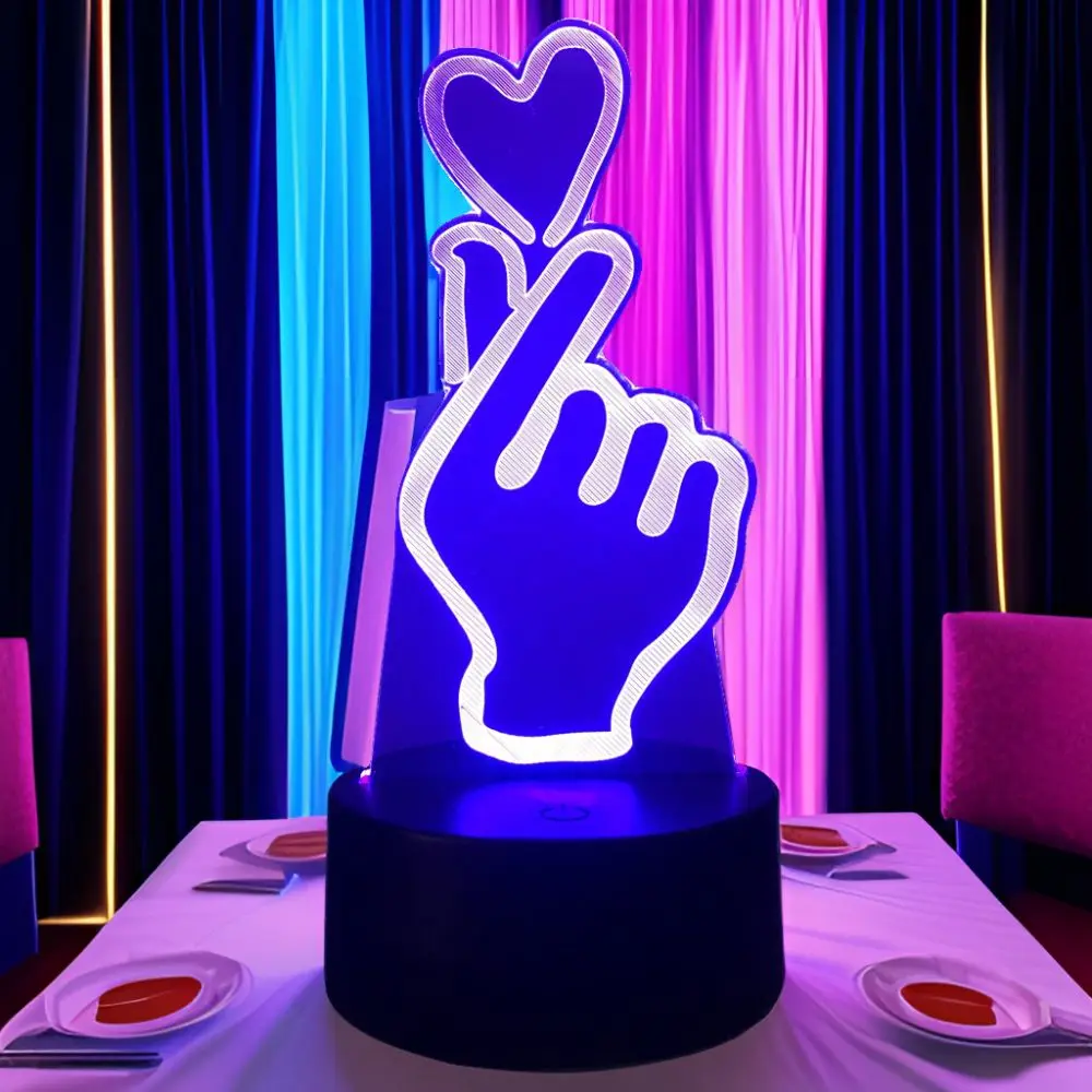 3D Lamp illusion LED Night Light Gift for Creative Girlfriend 16 Colors Changing Bedroom Desk Lamps romantic Night Love Gifts 3D Lamp illusion LED Night Light Gift for Creative Girlfriend 16 Colors Changing Bedroom Desk Lamps romantic Night Love Gifts