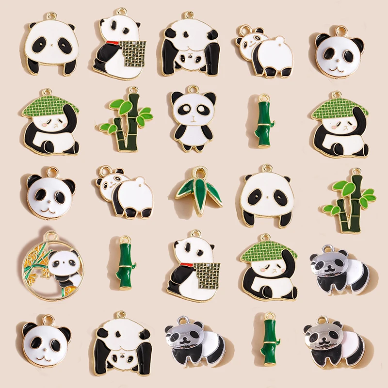 10pcs Mixed Cute Enamel Panda Charms for Jewelry Making Animal Charms Pendants DIY Handmade Necklace Bracelets Earrings
10pcs Mixed Cute Enamel Panda Charms for Jewelry Making Animal Charms Pendants DIY Handmade Necklace Bracelets Earrings