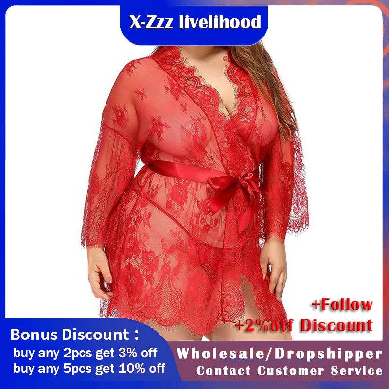 Silk Robe Sexy Women Lingerie Robe Sleepwear Underwear Hot Lace Open Bra Erotic Teddy Sexy Costumes Nightwear Briefs Lace Robe
Silk Robe Sexy Women Lingerie Robe Sleepwear Underwear Hot Lace Open Bra Erotic Teddy Sexy Costumes Nightwear Briefs Lace Robe