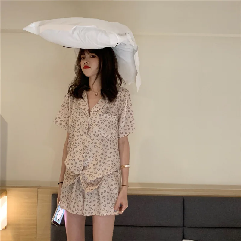 Pajama Sets Women Summer Lovely Strawberry-print Sweet Teens Korean Style Leisure Fashion Design Mujer Soft Simple Sleepwear Ins 102 Sc2151c9e0c2b4c579a3e1e30b6454b7bF